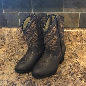 Toddler Boy Cowboy Boots (faux leather)
